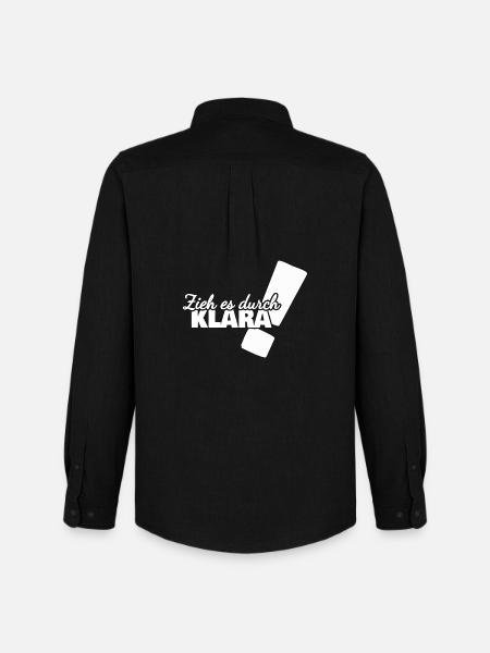 Geschenk für Klara - Männer Oxford Hemd von Stanley/Stella - Schwarz