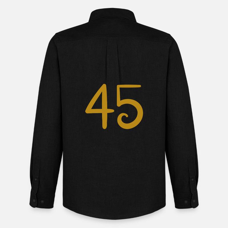 45 - Männer Oxford Hemd von Stanley/Stella - Schwarz