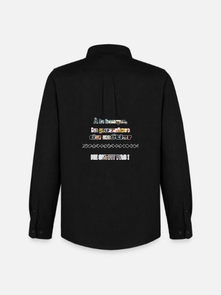 Passion du Métier Bancaire Collage - Chemise Oxford homme Stanley/Stella - noir