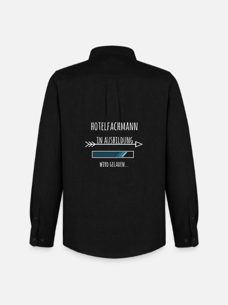 Hotelfachmann Ausbildung Beruf Geschenk - Männer Oxford Hemd von Stanley/Stella - Schwarz