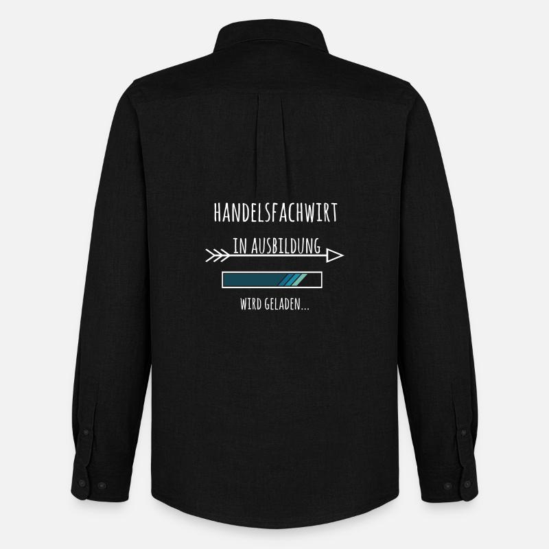 Handelsfachwirt Ausbildung Beruf Geschenk - Männer Oxford Hemd von Stanley/Stella - Schwarz