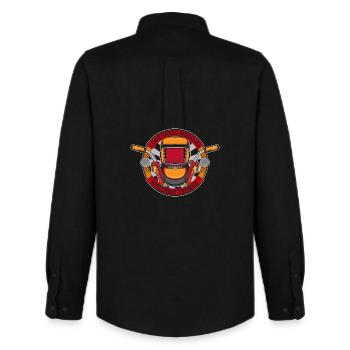 I Got These Muscles Welding Things Welder Gift - Men's Oxford Shirt by Stanley/Stella - black - Back - AI Model Male 185 dark (185cm)