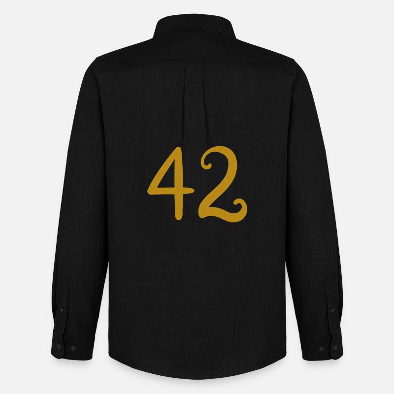 42 - Männer Oxford Hemd von Stanley/Stella - Schwarz