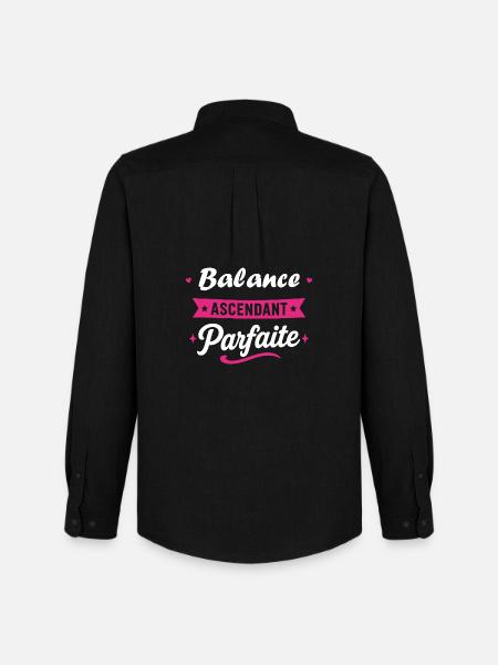 Balance Ascendant Parfaite - Chemise Oxford homme Stanley/Stella - noir