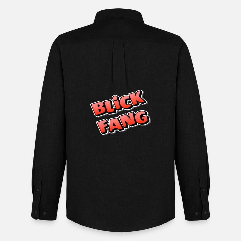 BLICK FANG - Männer Oxford Hemd von Stanley/Stella - Schwarz