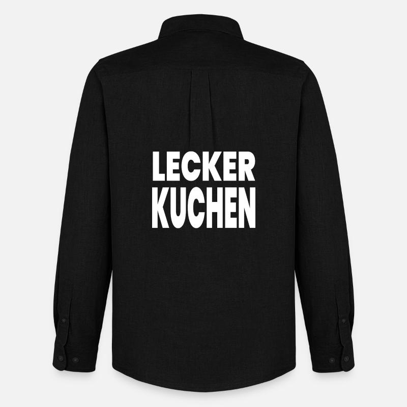 Kuchen - Männer Oxford Hemd von Stanley/Stella - Schwarz