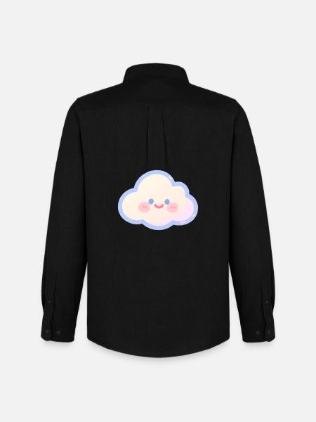 Pastel Cloud Cuddly Charm Kids Cloud - Men's Oxford Shirt by Stanley/Stella - black