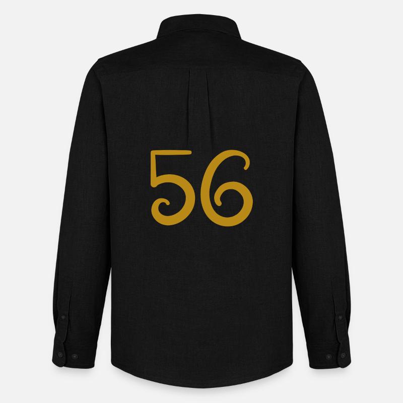 56 - Männer Oxford Hemd von Stanley/Stella - Schwarz