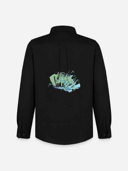 Skater - Männer Oxford Hemd von Stanley/Stella - Schwarz