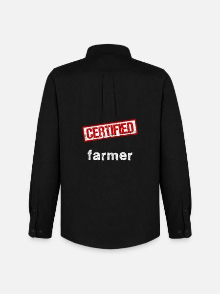 Farmer - Men's Oxford Shirt by Stanley/Stella - black