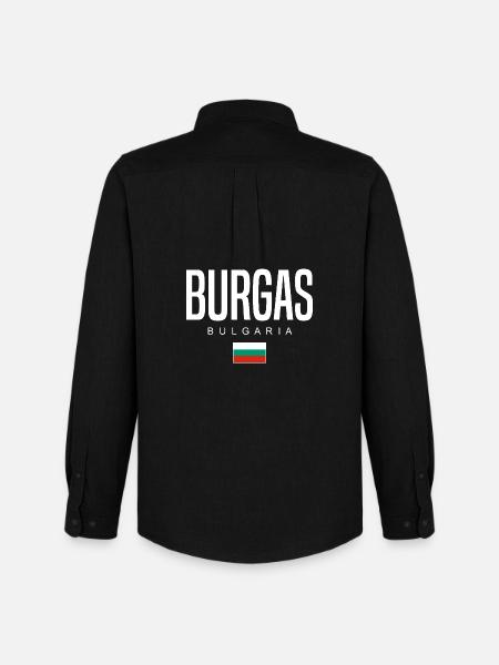 Burgas Bulgaria - Men's Oxford Shirt by Stanley/Stella - black