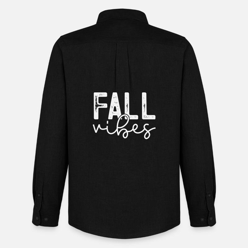 Fall Vibes Snake Pattern Design - Chemise Oxford homme Stanley/Stella - noir