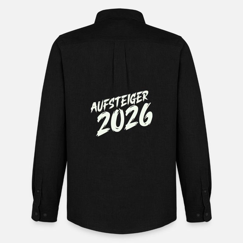 Aufsteiger 2026 Design - Männer Oxford Hemd von Stanley/Stella - Schwarz