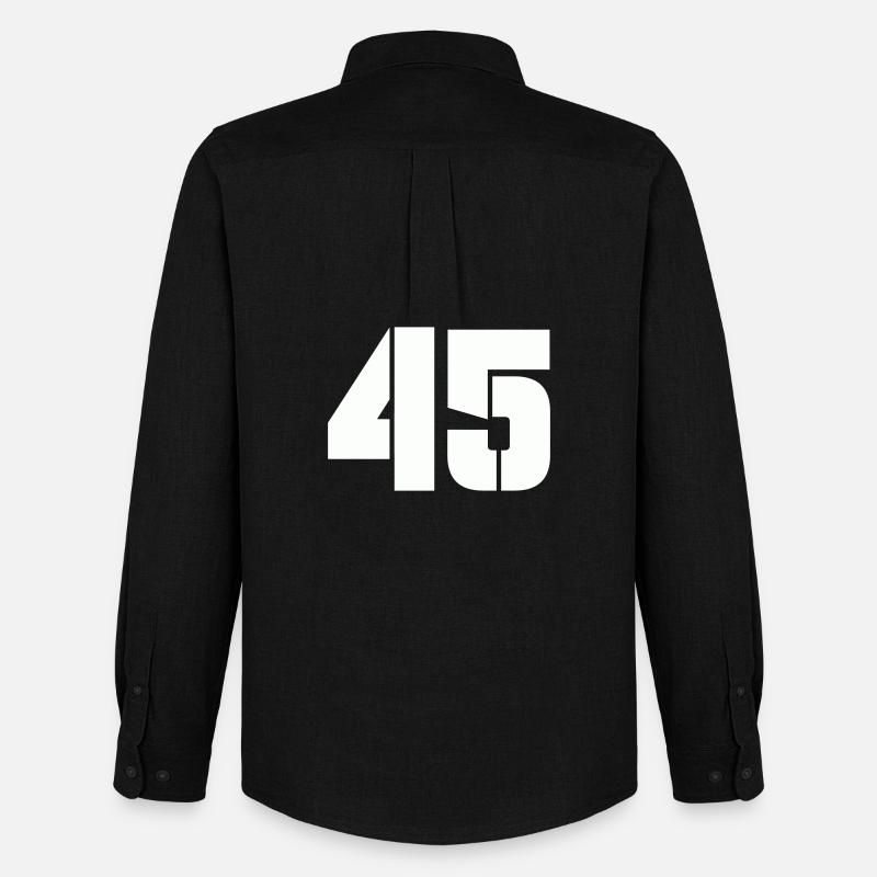 45 - Männer Oxford Hemd von Stanley/Stella - Schwarz