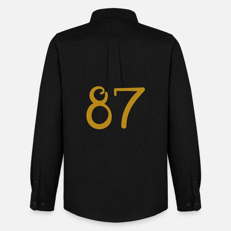 87 - Männer Oxford Hemd von Stanley/Stella - Schwarz