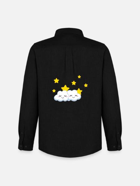 Cuddly clouds - Men's Oxford Shirt by Stanley/Stella - black