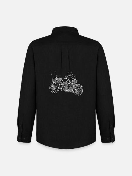 Vélo de tricycle - Chemise Oxford homme Stanley/Stella - noir