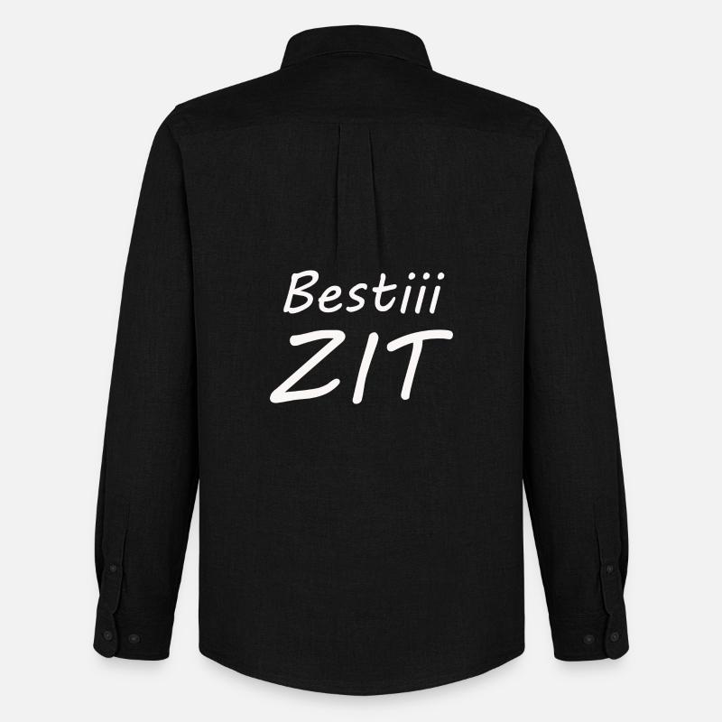 Bestiii ZIT - Männer Oxford Hemd von Stanley/Stella - Schwarz