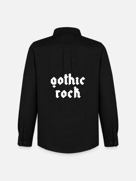 Gothic Rock Font Design - Men's Oxford Shirt by Stanley/Stella - black