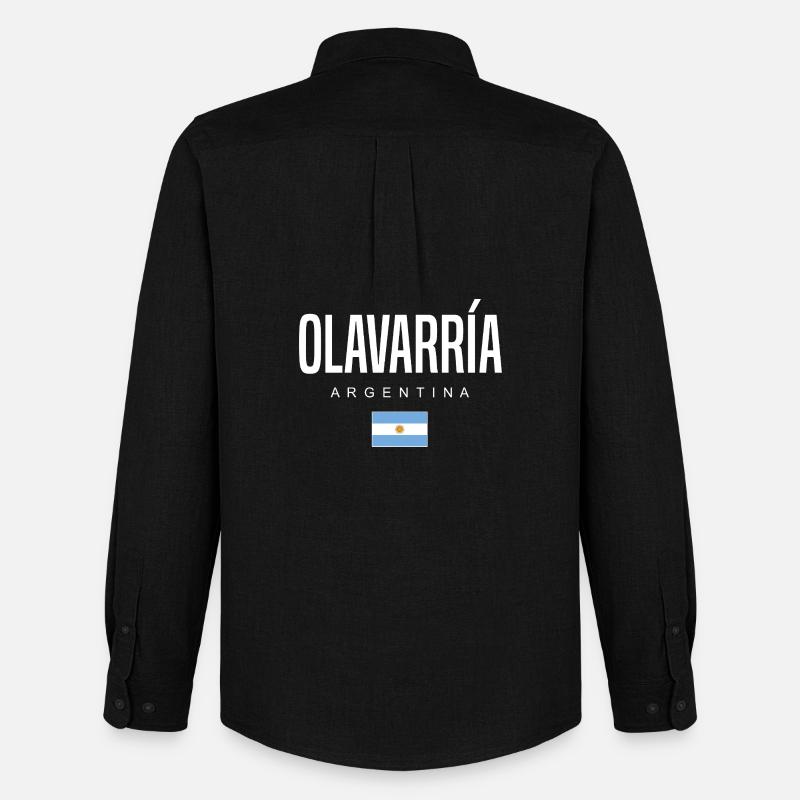 Olavarría Argentinien Argentinier - Männer Oxford Hemd von Stanley/Stella - Schwarz