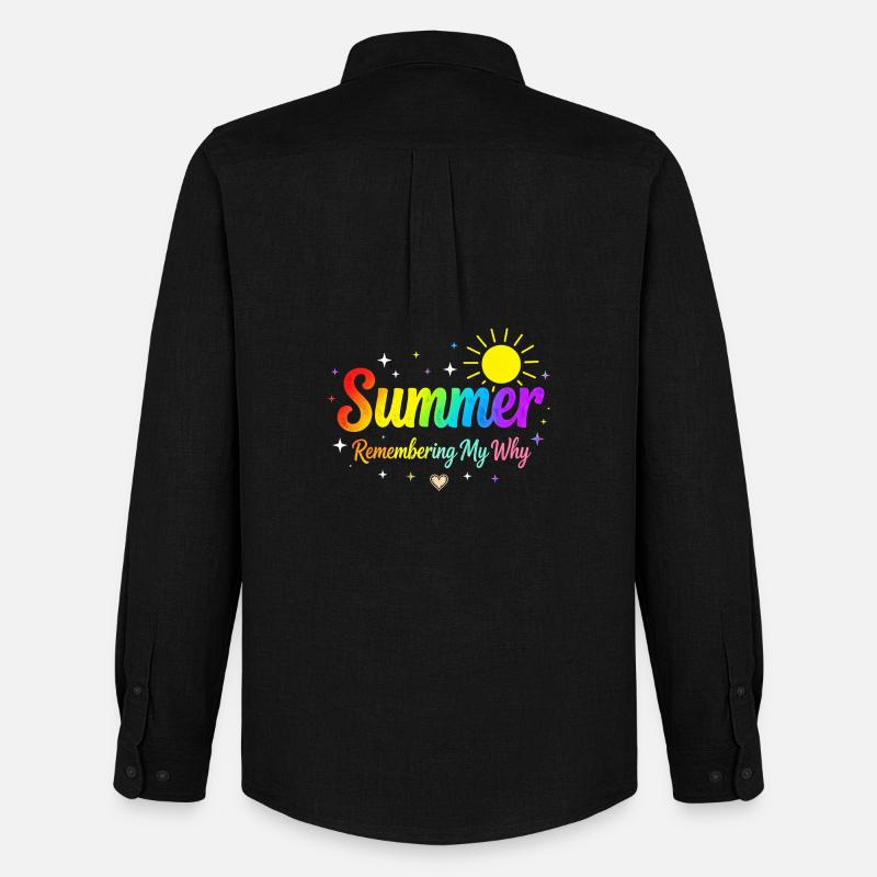 Summer Remembering My Why - Men's Oxford Shirt by Stanley/Stella - black
