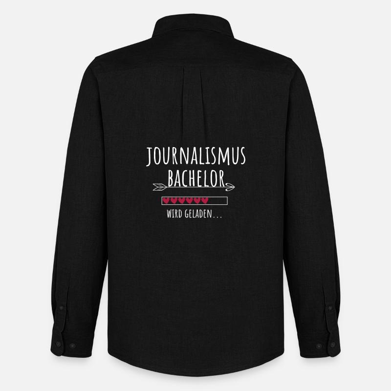 Journalismus Bachelor Studium Studentin Geschenk - Männer Oxford Hemd von Stanley/Stella - Schwarz