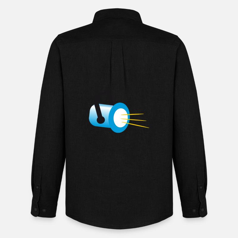 Scheinwerfer | Headlight - Männer Oxford Hemd von Stanley/Stella - Schwarz