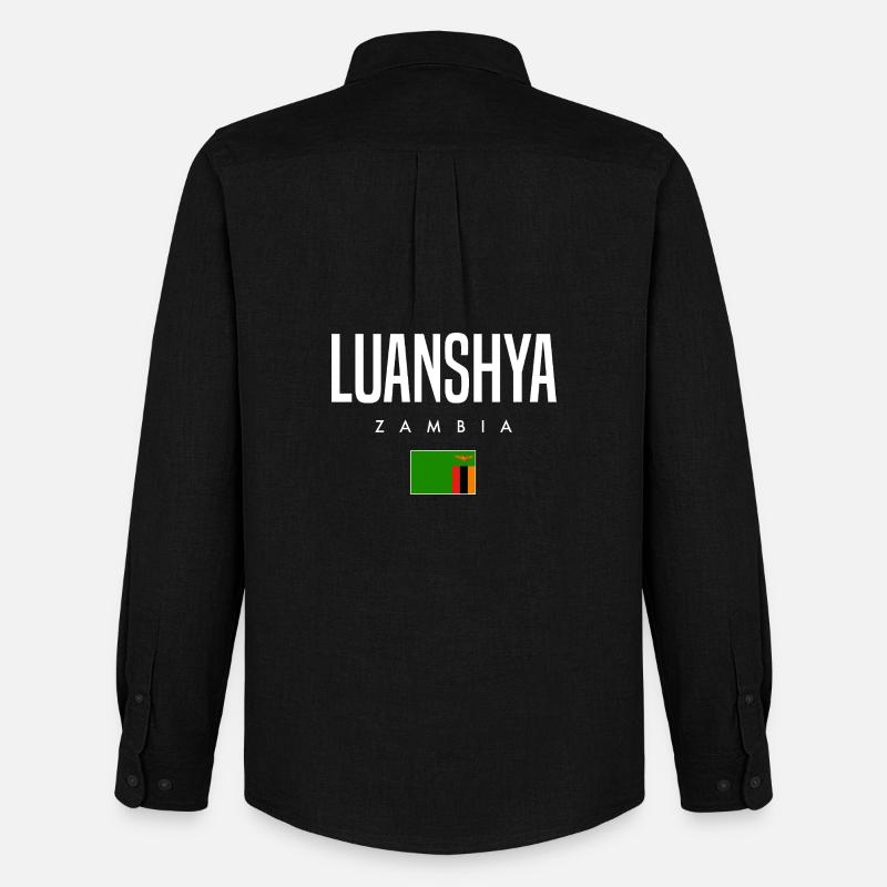 Luanshya Sambia - Männer Oxford Hemd von Stanley/Stella - Schwarz