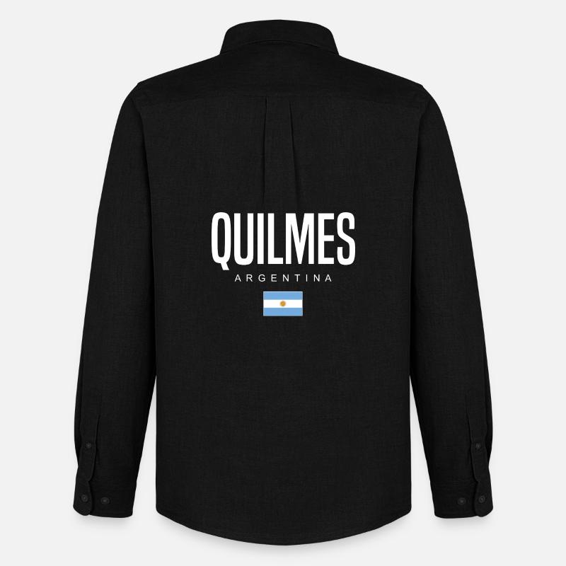 Quilmes Argentinien Argentinier - Männer Oxford Hemd von Stanley/Stella - Schwarz