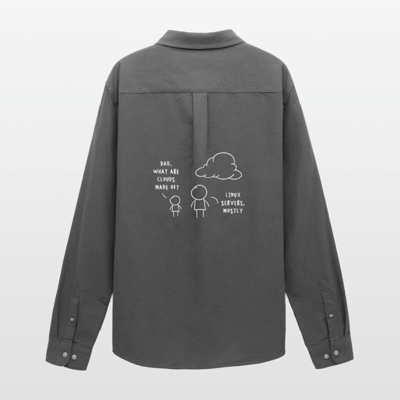 Linux Server Cloud Computing Funny Saying Men's Oxford Shirt by Stanley/Stella