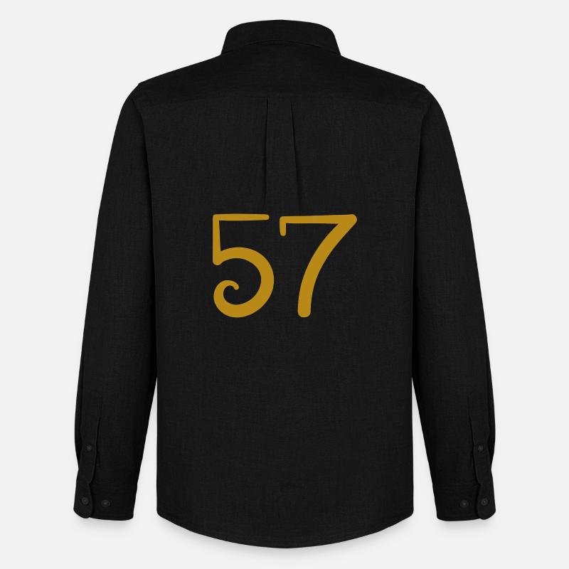 57 - Männer Oxford Hemd von Stanley/Stella - Schwarz