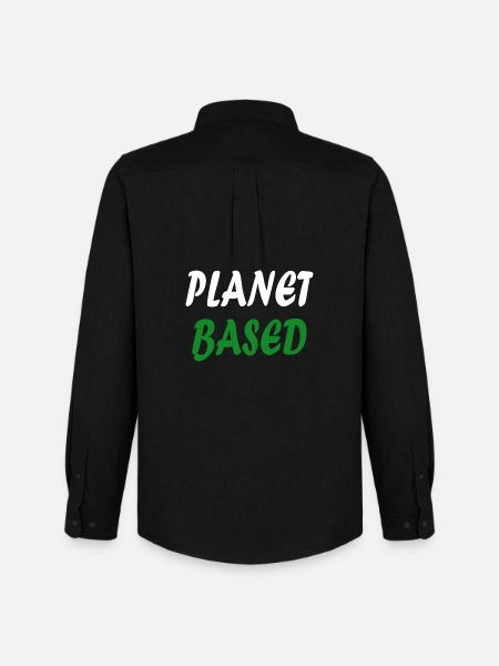 Planet based vegan - Men's Oxford Shirt by Stanley/Stella - black