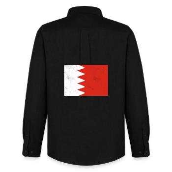 Drapeau de Bahreïn - Chemise Oxford homme Stanley/Stella - noir - Dos - AI Model Male 185 dark (185cm)