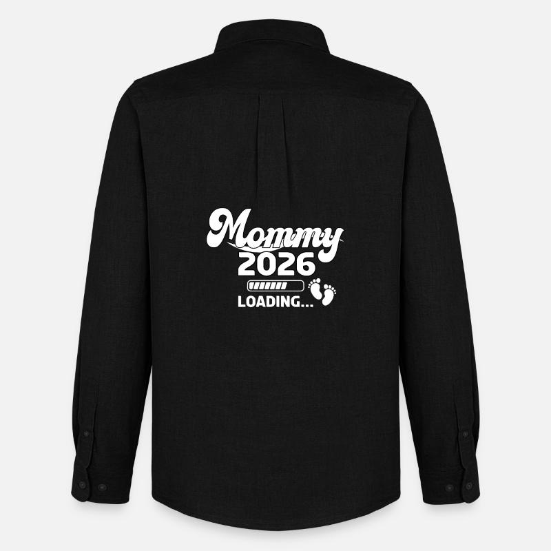 Mommy 2026 Loading Design - Männer Oxford Hemd von Stanley/Stella - Schwarz