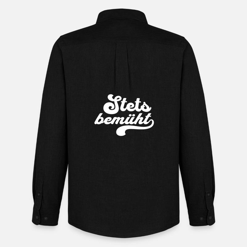 Stets Bemüht - Männer Oxford Hemd von Stanley/Stella - Schwarz
