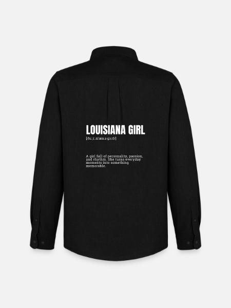 Louisiana Girl Rhythm Tee - Men's Oxford Shirt by Stanley/Stella - black