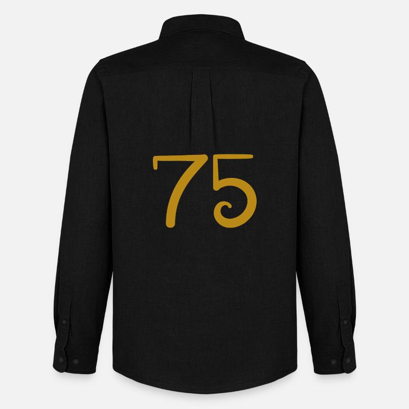 75 - Männer Oxford Hemd von Stanley/Stella - Schwarz