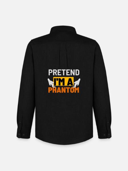 Pretend I'm a Phantom Graphic - Men's Oxford Shirt by Stanley/Stella - black
