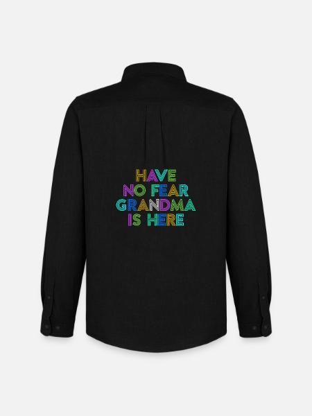 Großmama Cool Statement Oma Großmutter Enkelkind - Männer Oxford Hemd von Stanley/Stella - Schwarz