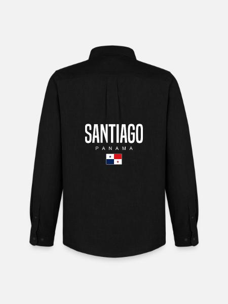 Santiago Panama Panamanian - Men's Oxford Shirt by Stanley/Stella - black