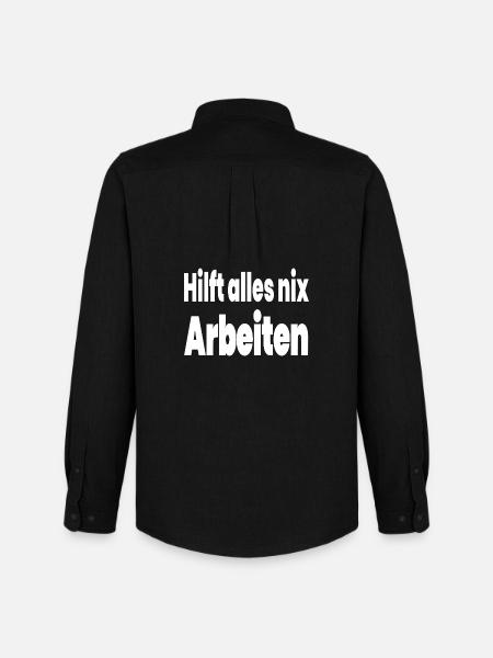 Arbeiten - Männer Oxford Hemd von Stanley/Stella - Schwarz