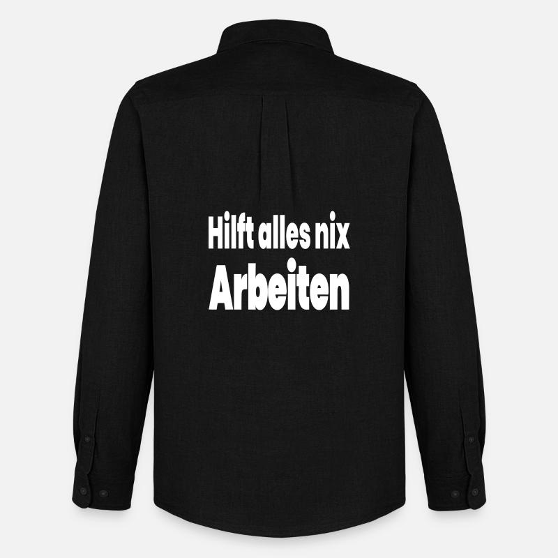 Arbeiten - Männer Oxford Hemd von Stanley/Stella - Schwarz