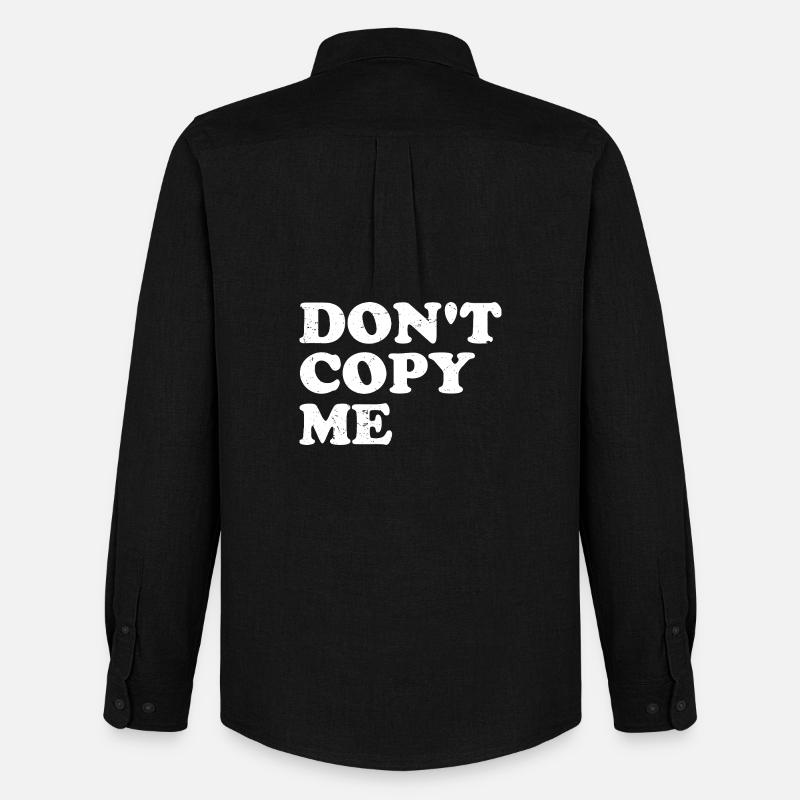 don't copy me - Men's Oxford Shirt by Stanley/Stella - black