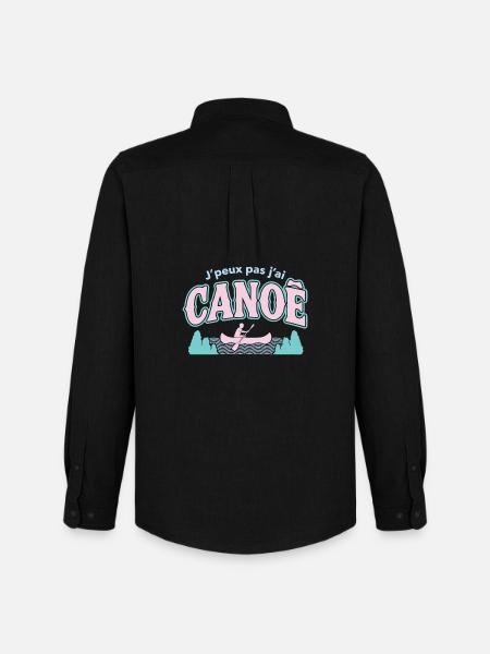 J'peux pas j'ai CANOE - Chemise Oxford homme Stanley/Stella - noir