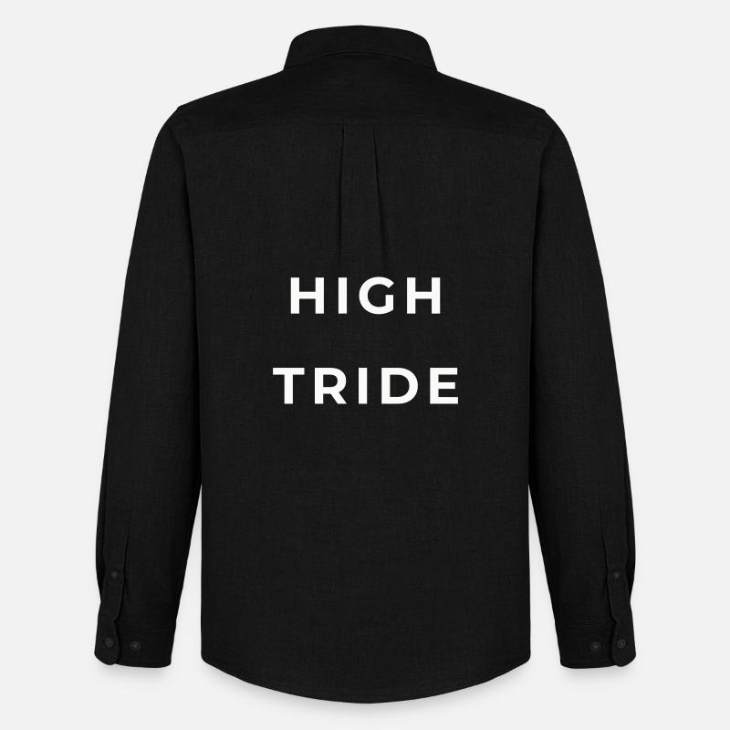 High Pride Bold Typografie - Männer Oxford Hemd von Stanley/Stella - Schwarz