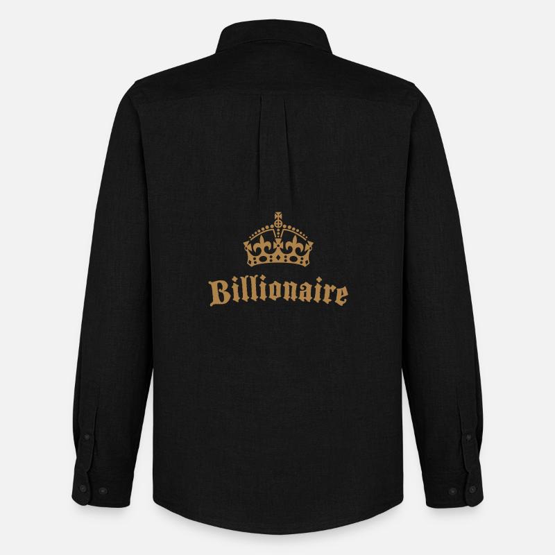 Billionaire Krone - Männer Oxford Hemd von Stanley/Stella - Schwarz
