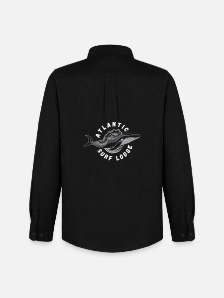 Atlantic Surf Lodge - Men's Oxford Shirt by Stanley/Stella - black