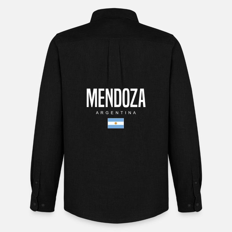 Mendoza Argentinien Argentinier - Männer Oxford Hemd von Stanley/Stella - Schwarz