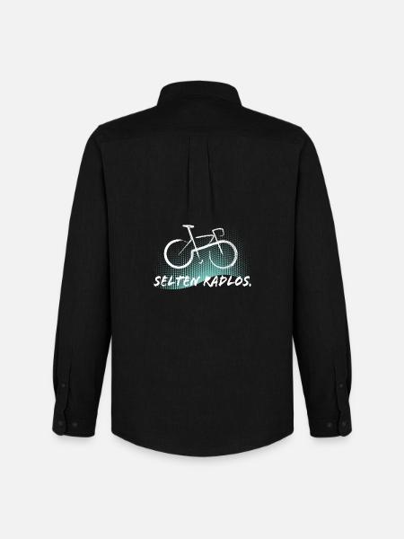 Selten Radlos - Fahrrad - Männer Oxford Hemd von Stanley/Stella - Schwarz
