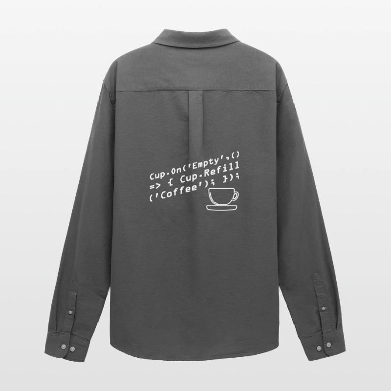 Programmers generate code from coffee Men's Oxford Shirt by Stanley/Stella